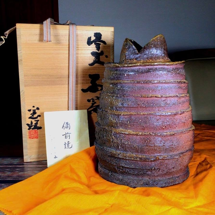 備前焼　正宗憲悟　(正宗杜康)　『峰玉茶器』　茶懐石用　花瓶 Amazon.co.jp: 備前焼 正宗憲悟 (正宗杜康) 『峰玉茶器』 茶懐石